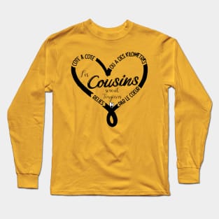 cousins reliés par le coeur Long Sleeve T-Shirt